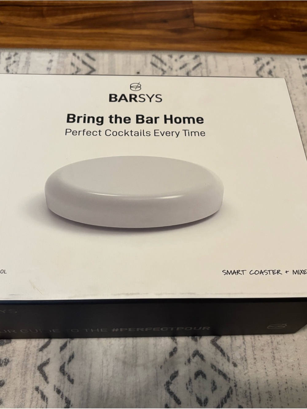 The Bar Smart Coaster - White